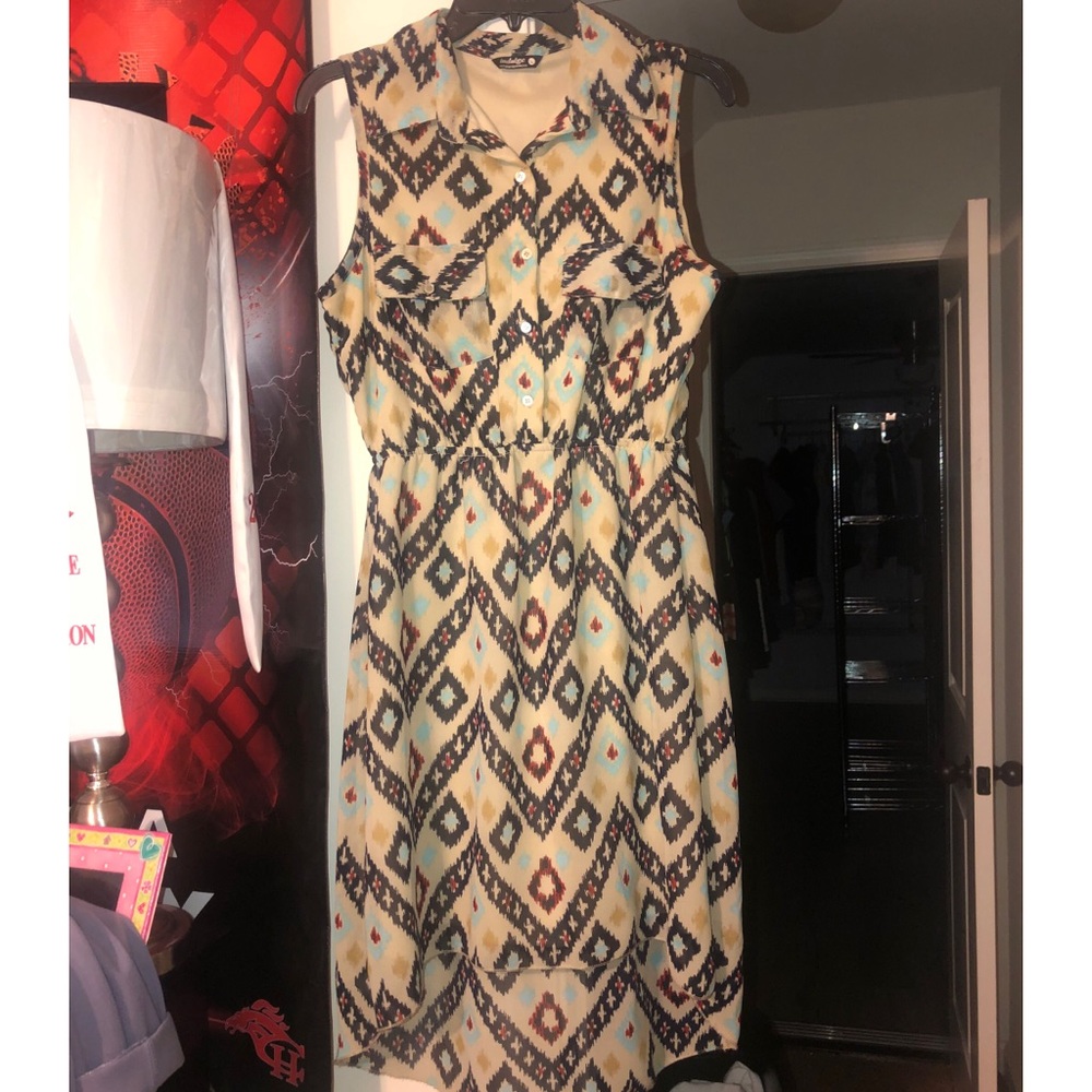 HighLow Casual Button Down Dress